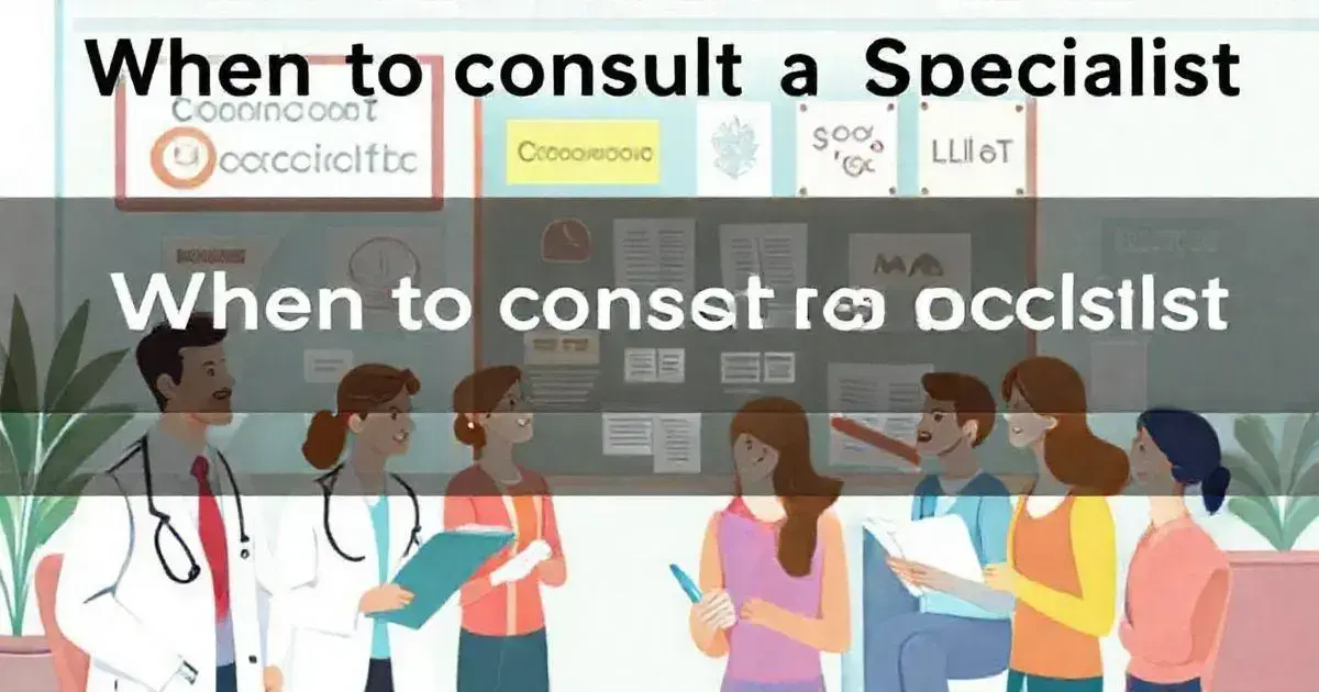 When to Consult a Specialist